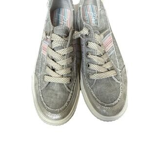 Blowfish Malibu Women's Slip On Sneakers Casual Silver Gray #Gift Ready#